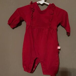 Ruffle Butts Crimson Baby Outfit 0/3m a1
